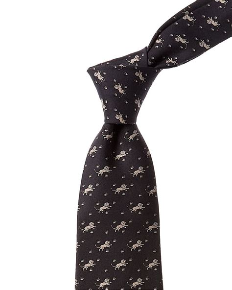 hermes lion tie|woven ties Hermes.